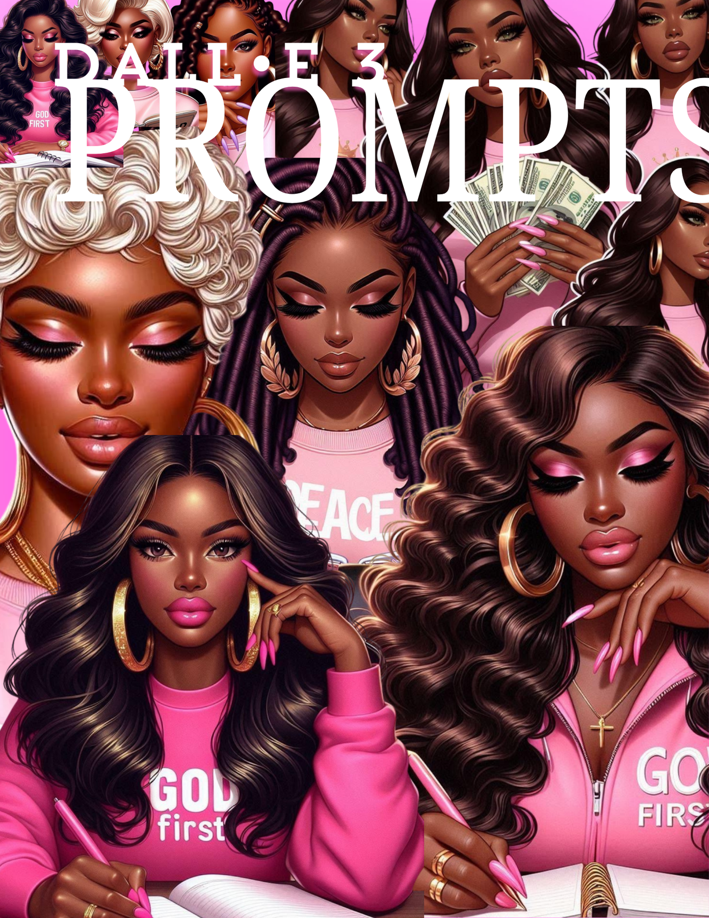 Pink Lady Boss Prompts | Pink Boss Prompts | Kustum Dezines by Dee