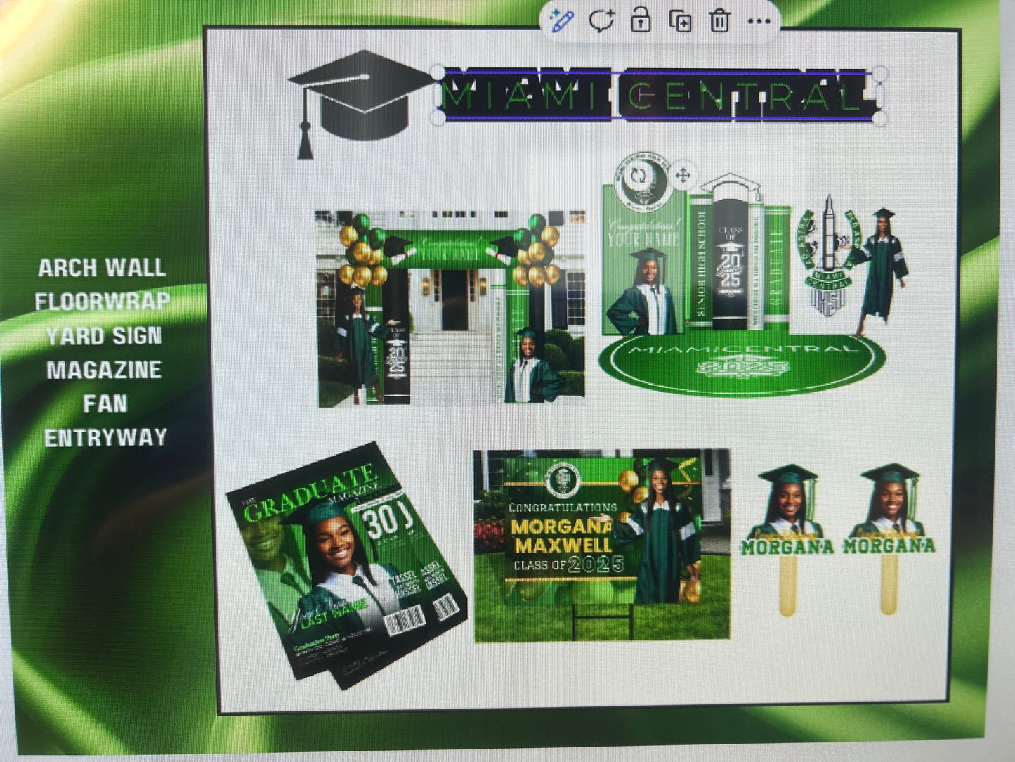 🎓GRADUATION 5 PC BUNDLE🖥️ EDITABLE TEMPLATES WITH MOCK UP AND PLR RIGHTS