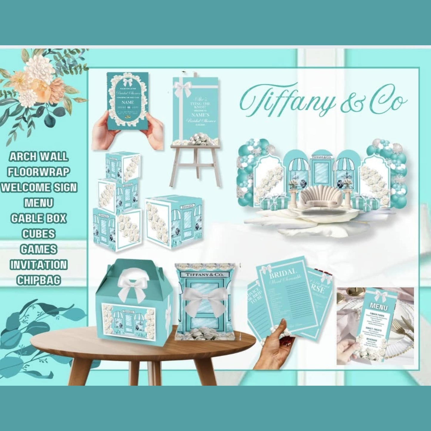 🍼Lux Baby Shower Templates Bundle with 15 different Themes