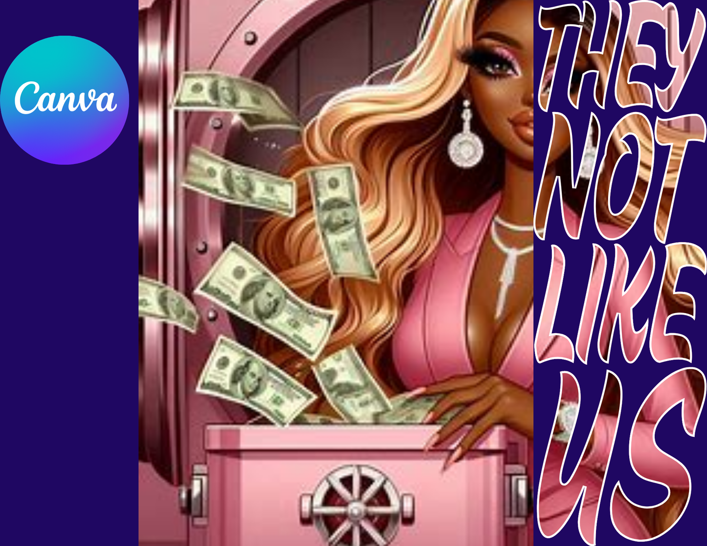 👚They not like us Editable template