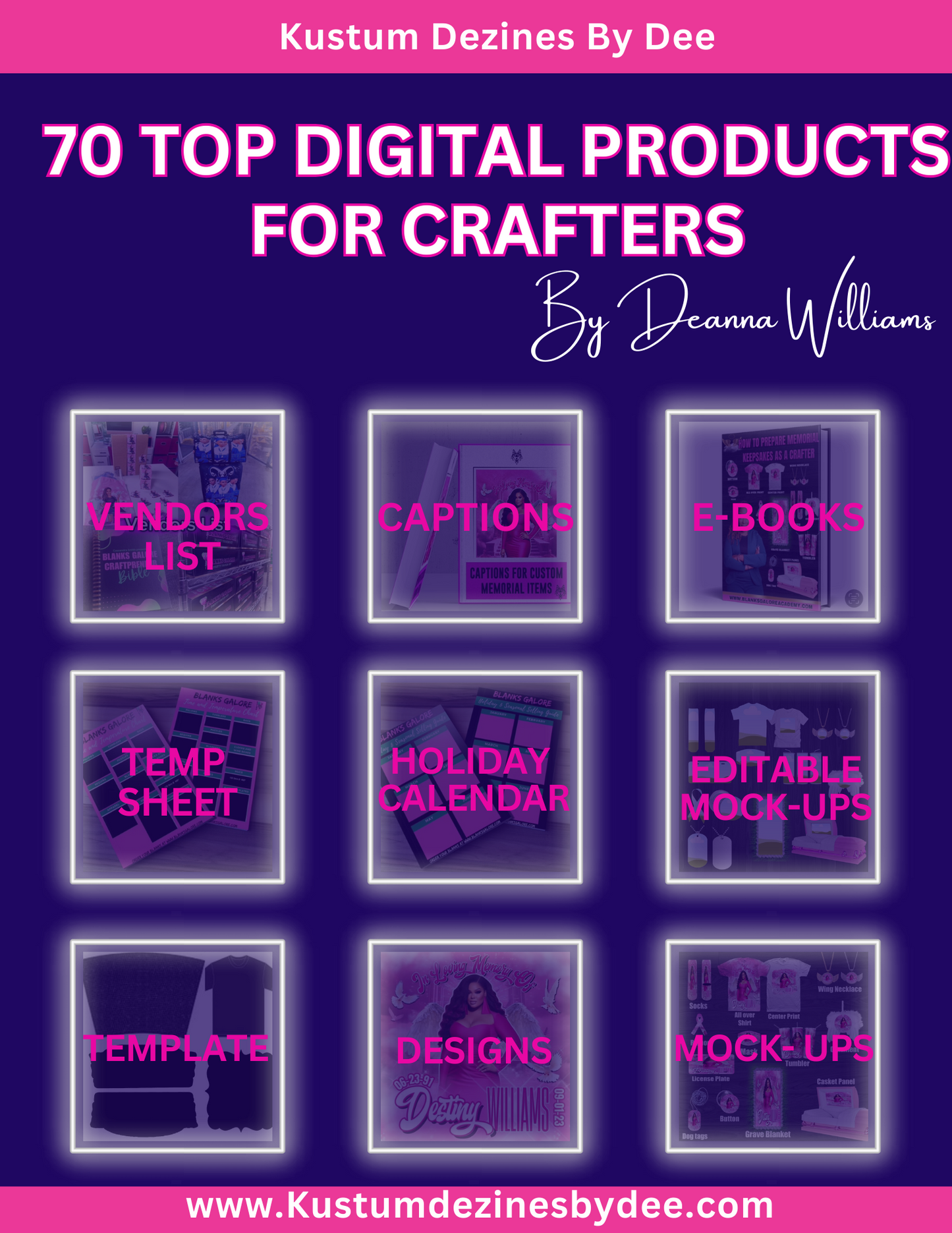 70 Top Digital Products for crafters & beginners