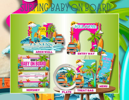 🍼Lux Baby Shower Templates Bundle with 10+ different Themes