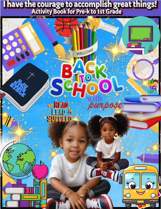 Back to School Activity Book | Kustum Dezines by Dee