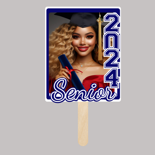 Graduation Fan Single Editable template