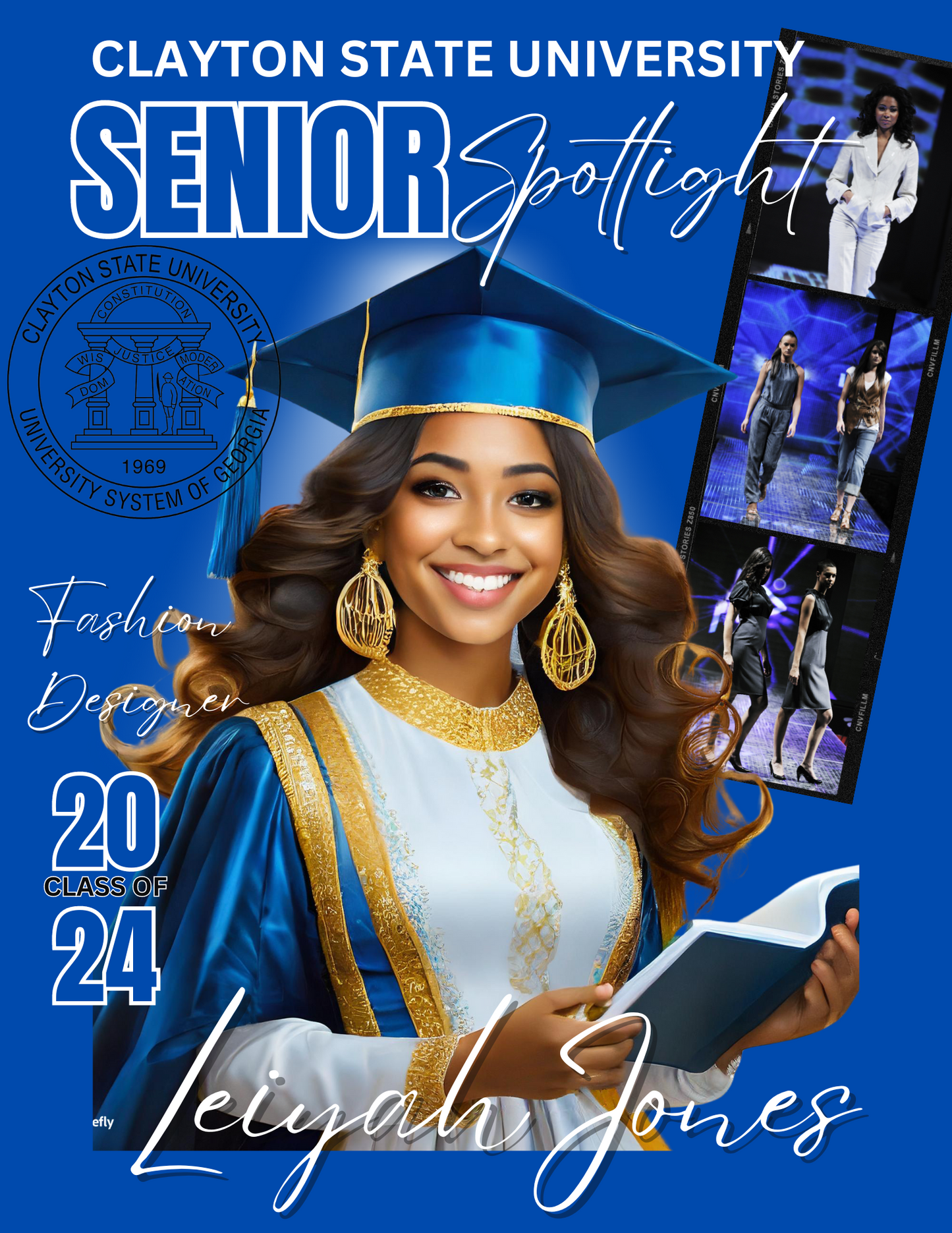 Graduation Editable Magazine Template