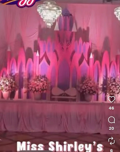 👑 Luxury Princess Birthday Party Editable Canva Templates ✨
