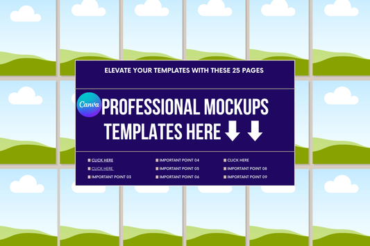 💻PROFESSIONAL DIGITAL BUNDLE MOCKUP 25 PAGES