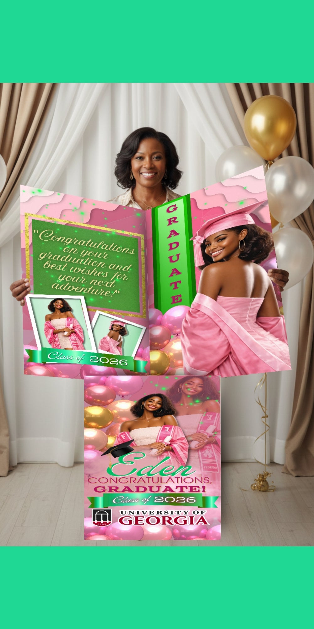 🎓✨Graduation Arch Wall and Jumbo Card