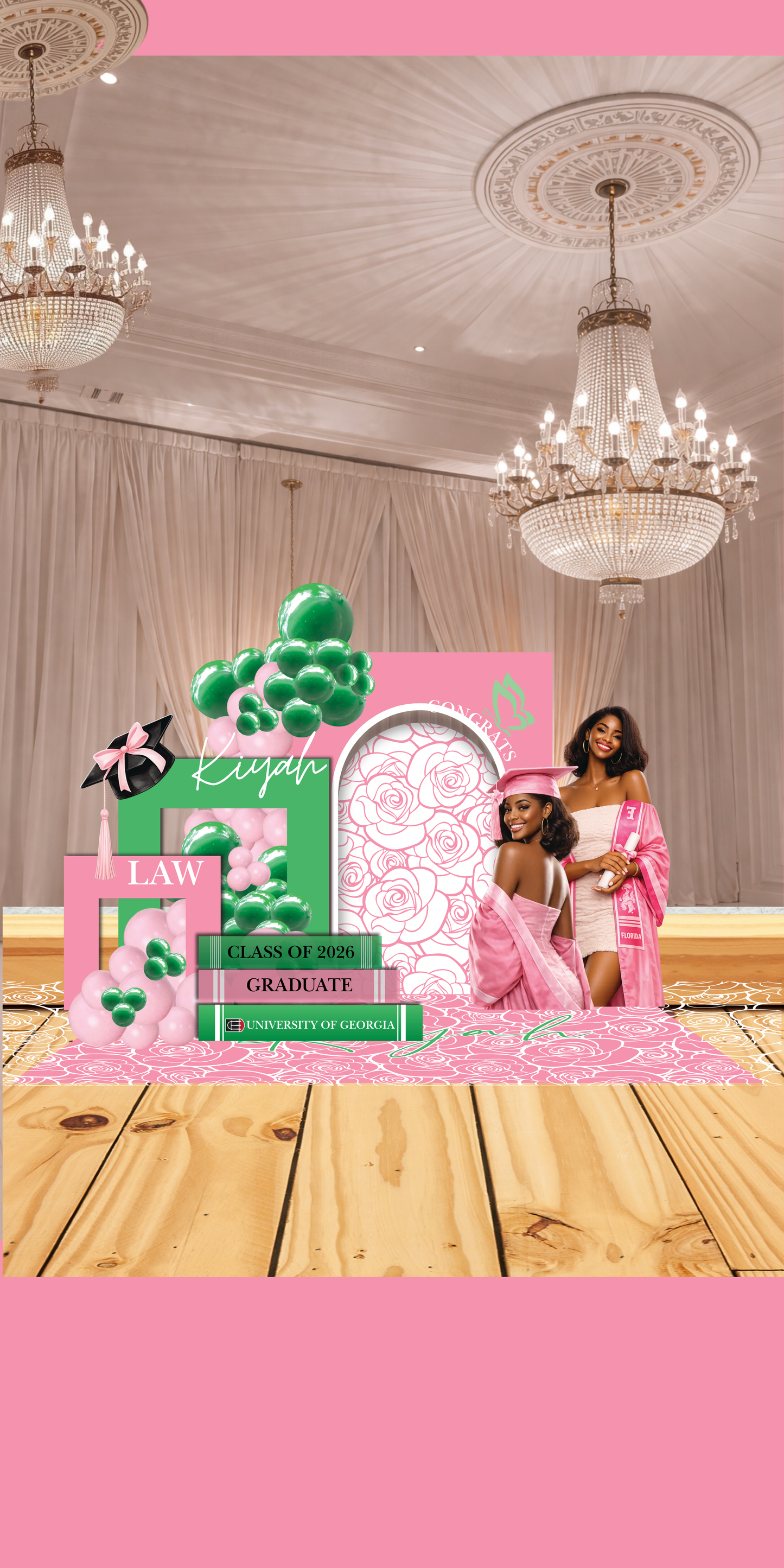 🎓✨Graduation Arch Wall and Jumbo Card