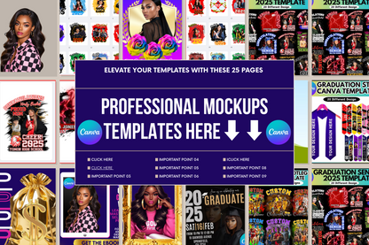 💻PROFESSIONAL DIGITAL BUNDLE MOCKUP 25 PAGES