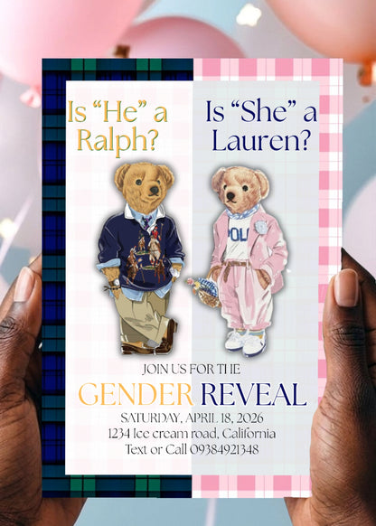RALPH OR LAUREN GENDER REVEAL LUXURY BUNDLE 8 PC