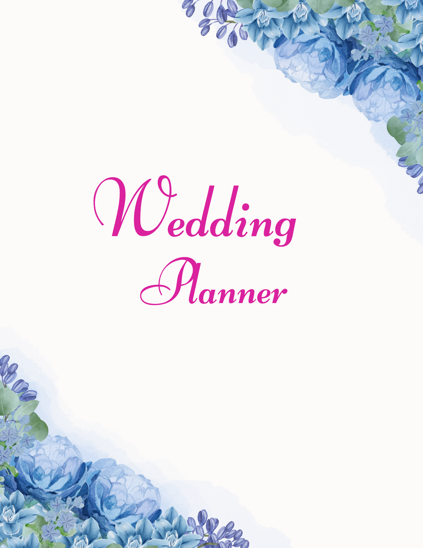 Wedding Planner Journal Editable 21 Pages