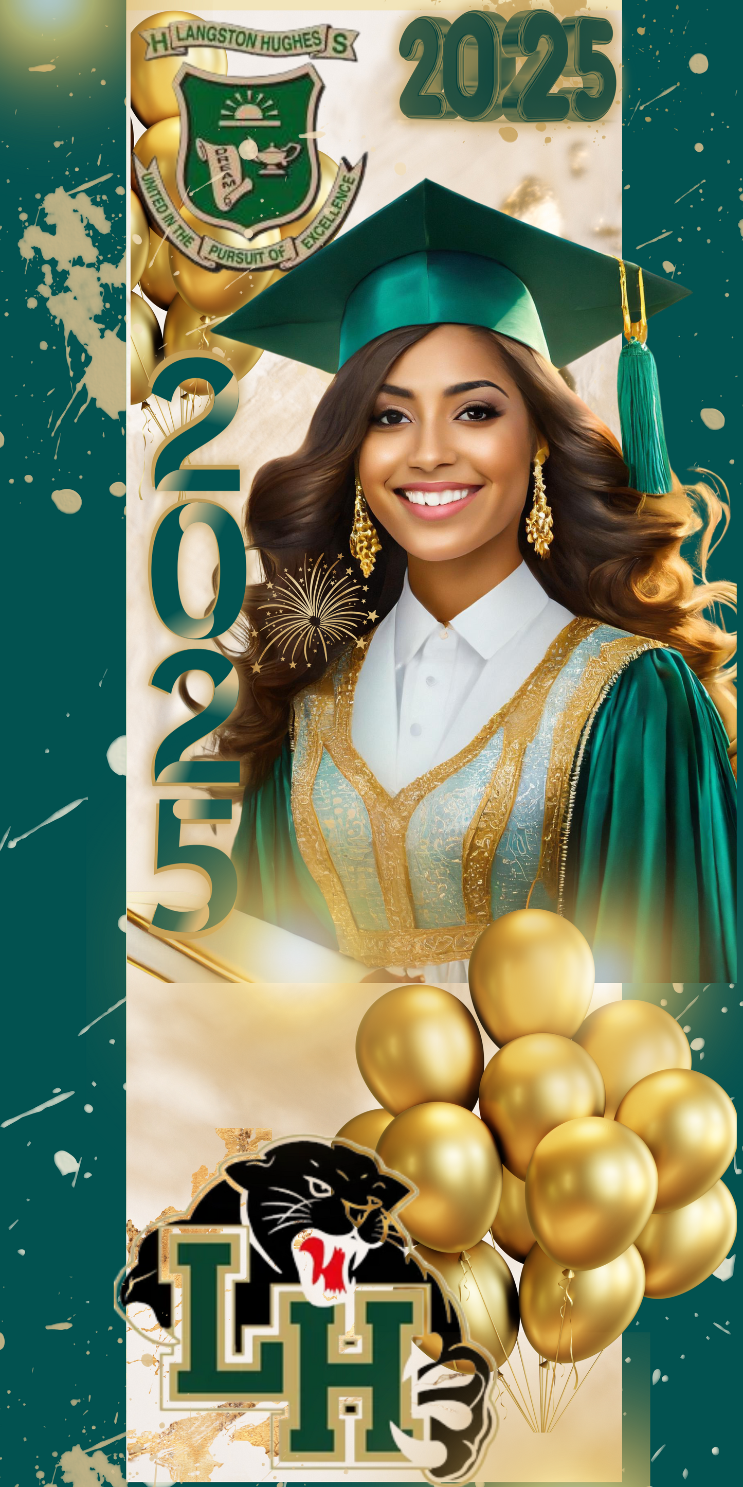 👩‍🎓96 x 48 Door🚪Arch yard sign for all occasions 3 pc editable template top piece & 2 sides
