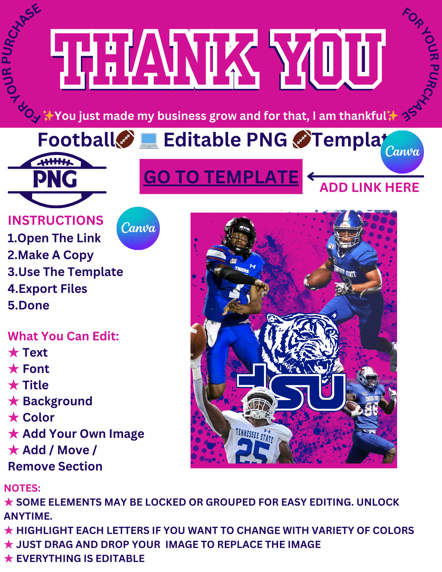 Football Fever🏈Template PNG TWO DOLLAR THURSDAY🏈