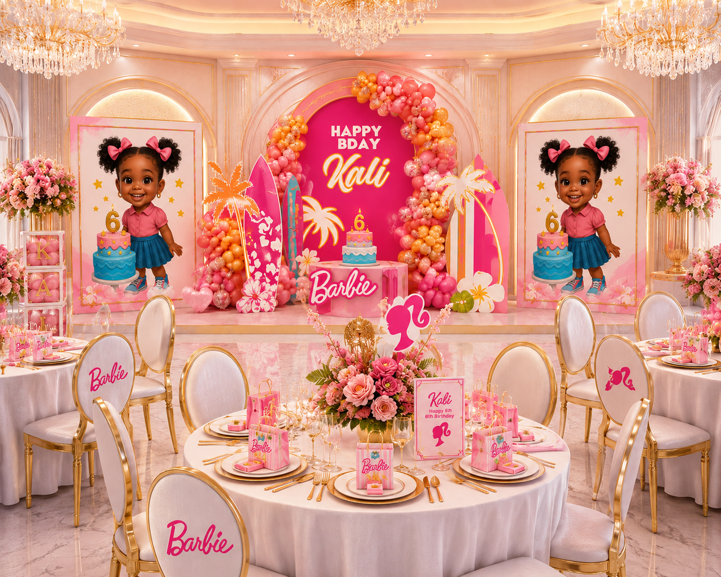 🎀✨A Barbie Dream Birthday: Editable Luxury Templates Meets Playful Summer Glam