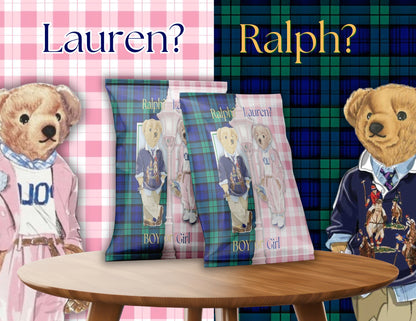 RALPH OR LAUREN GENDER REVEAL LUXURY BUNDLE 8 PC